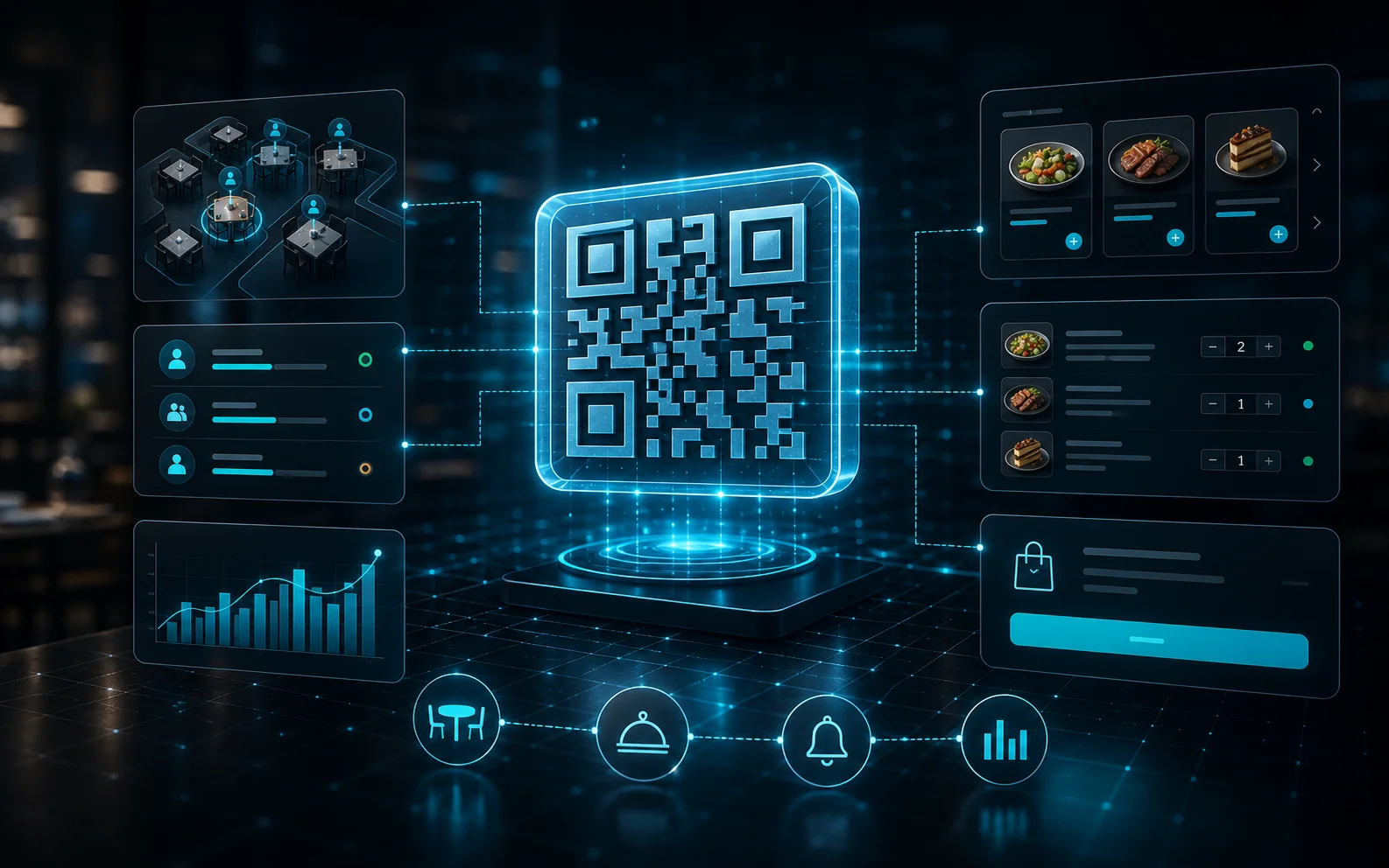 MenuQR digital QR system visual